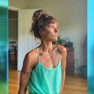 Sea foam green midi dress small